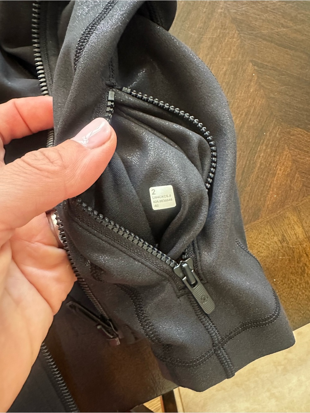 lululemon athletica Black Fitted Zip-Up Jacket - Picture 3 of 4